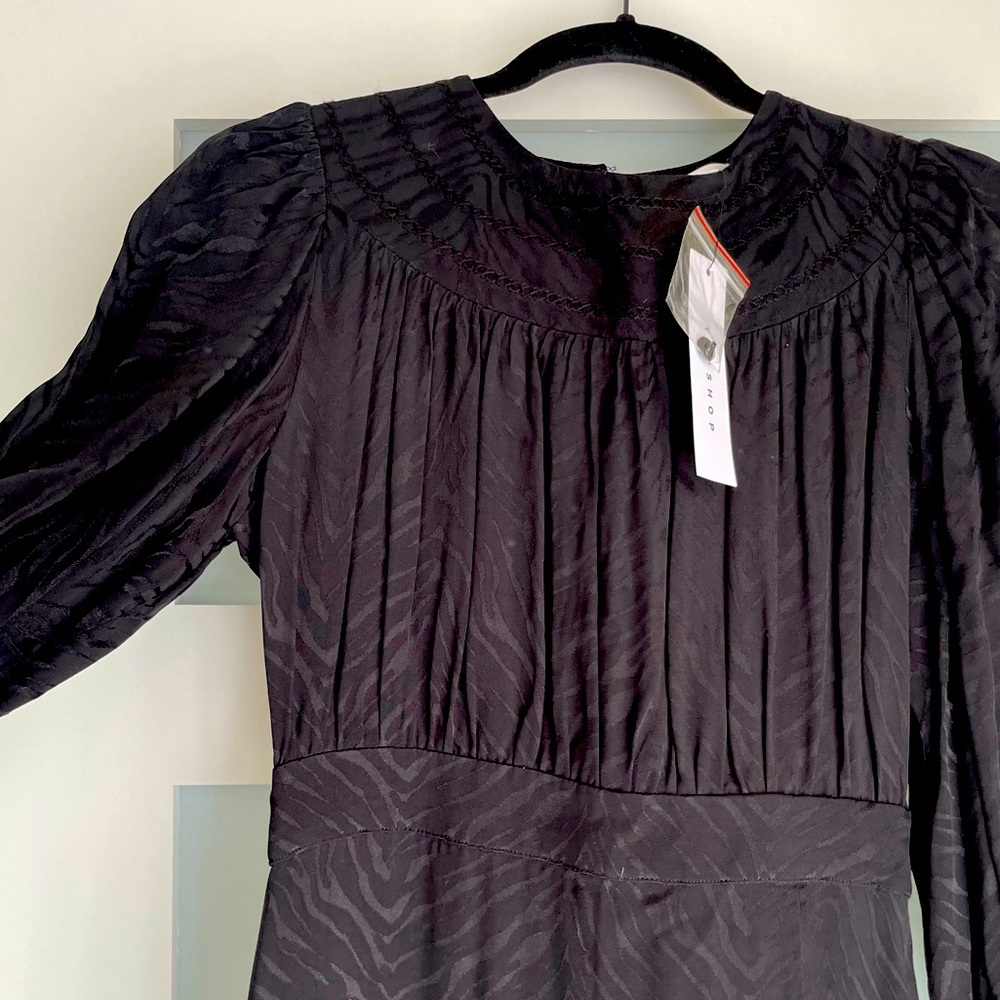 Top shop Black Silk dress